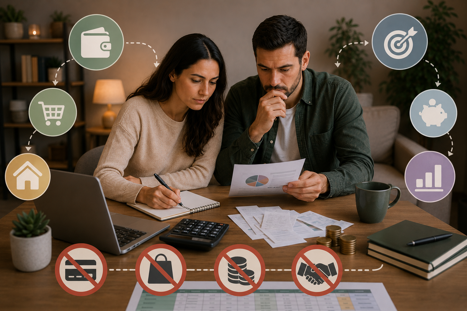 Como Organizar as Finanças do Casal: Planilha, Método e o Que Evitar